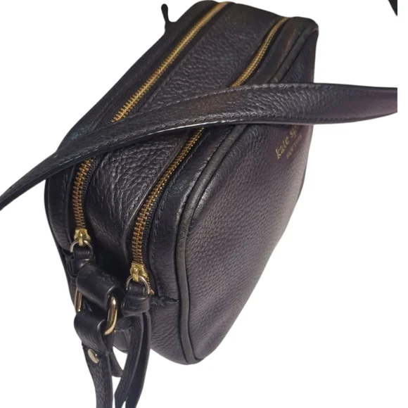 KATE SPADE New York Leather Crossbody Bag in Black “Camera Bag” - Picture 6 of 9